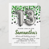 第13誕生日招待状 招待状 (正面/裏面)