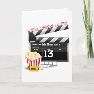 第13誕生日映画パーティー カード