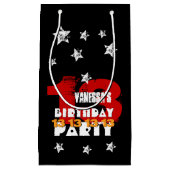 第13誕生日黒赤白星K02Z スモールペーパーバッグ (正面)