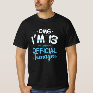 第13誕生日10代の若者贈答品 Tシャツ