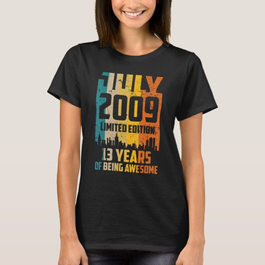 第13誕生日2009素晴らし年7月以来13年Vin Tシャツ (正面)