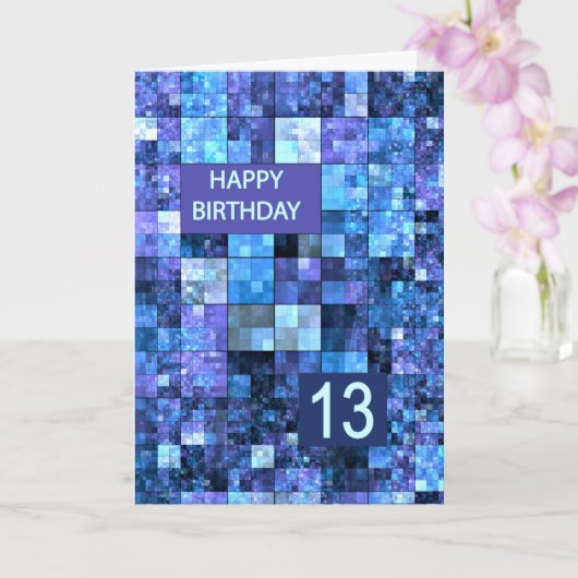 第13誕生日、ブルースクウェア、 カード (蘭)