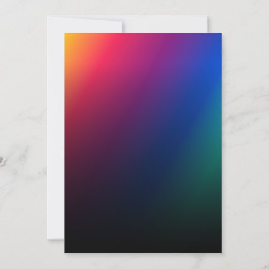 第13誕生日 モダン 招待状 (裏面)