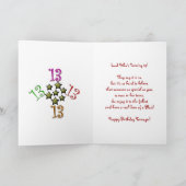 第13誕生日（宝石） カード (内部)