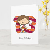 第13誕生日-挨拶状-女の子 カード (黄色い花)