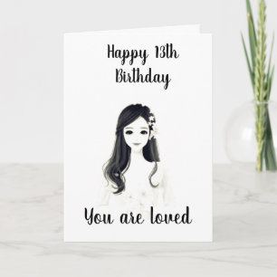 ****第13誕生日******私たちの「美しい若い女性」に** カード