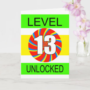第13誕生日Computer Gamer カード