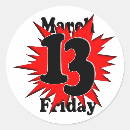 第13金曜日3-13 ラウンドシール (正面)