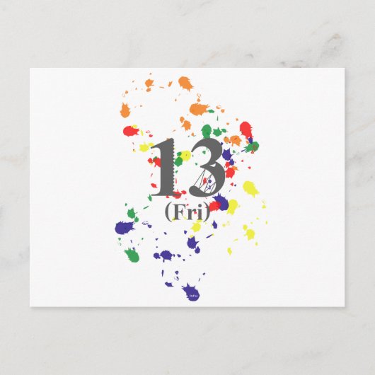 第13金曜日 ポストカード (正面)