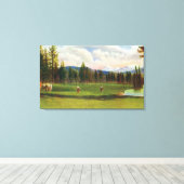 第14グリーンの表示 キャンバスプリント (インサイチュ (ウッドフロア))