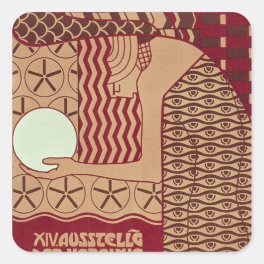 第14回ウィーン展ポスター スクエアシール (正面)