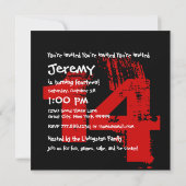 第14回グランジ誕生日パーティーREDとBLACK Z14A1 招待状 (裏面)