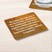 第14回修正公的債務 スクエアペーパーコースター (アングル)