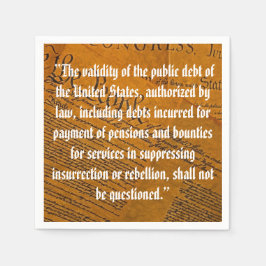 第14回修正公的債務 スタンダードカクテルナプキン