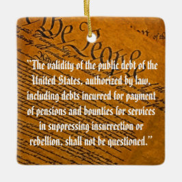 第14回修正公的債務 セラミックオーナメント
