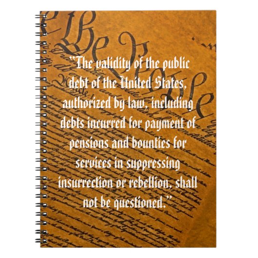 第14回修正公的債務 ノートブック (正面)