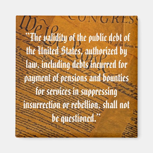 第14回修正公的債務 マグネット (正面)