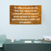 第14回修正公的債務 横断幕 (トレードショー)