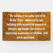 第14回修正公的債務 横断幕 (横)