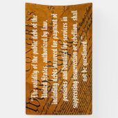 第14回修正公的債務 横断幕 (縦)