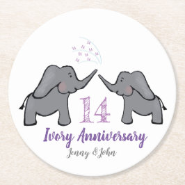 第14回紫アイボリーゾウ祭 ラウンドペーパーコースター