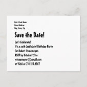 第14回誕グランジ生日パーティーRED金ゴールドBLACK A04 案内ポストカード (裏面)