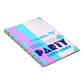 第14回誕生日会のゲストブックの歯 ノートブック (右側)