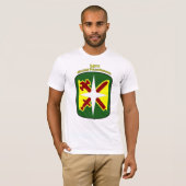 第14憲兵のBdeの肩パッチのTシャツ Tシャツ (正面フル)