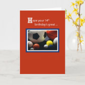 第14期オールスポーツ誕生日、ボール、赤 カード (黄色い花)