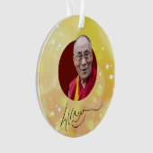 第14期ダライラマ署名 オーナメント (正面)