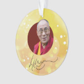 第14期ダライラマ署名 オーナメント (正面)