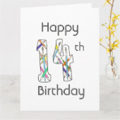 第14期誕生日カード カード (黄色い花)