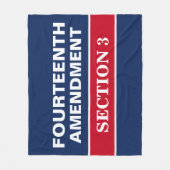 第14条改正第3条憲法 フリースブランケット (正面)