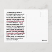 第14条改正第3条憲法 ポストカード (裏面)