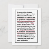 第14条改正第3条憲法 招待状 (裏面)