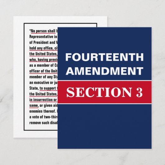 第14条改正第3条憲法 招待状 (正面/裏面)