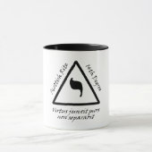 第14程度のモットーのコーヒーのマグ マグカップ (中央)