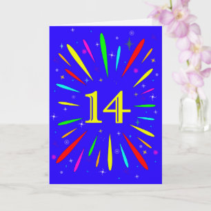 第14誕生日爆発カード カード