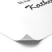 第14誕生日第14カスタム号写真コラージュ ポスター (角)