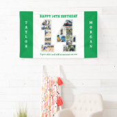 第14誕生日記念第14回写真コラージュ 横断幕 (インサイチュ)