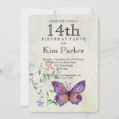 第14誕生日 招待状 (正面)