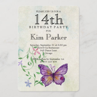 第14誕生日 招待状