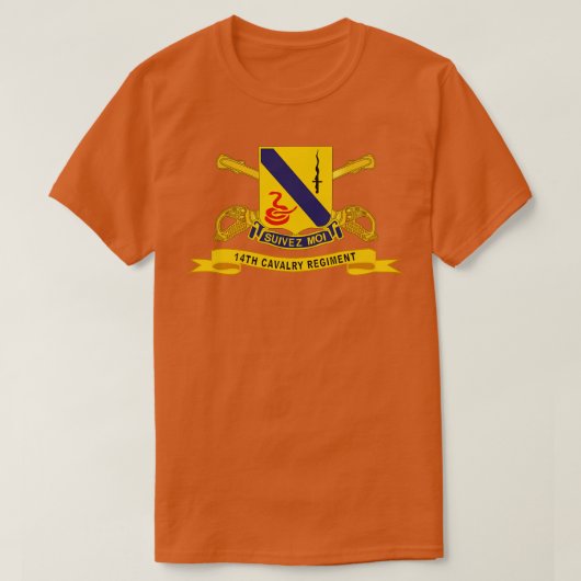 第14騎兵連隊Brリボン Tシャツ (デザイン正面)