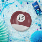 第15ビリヤード球 ペーパープレート (パーティー)