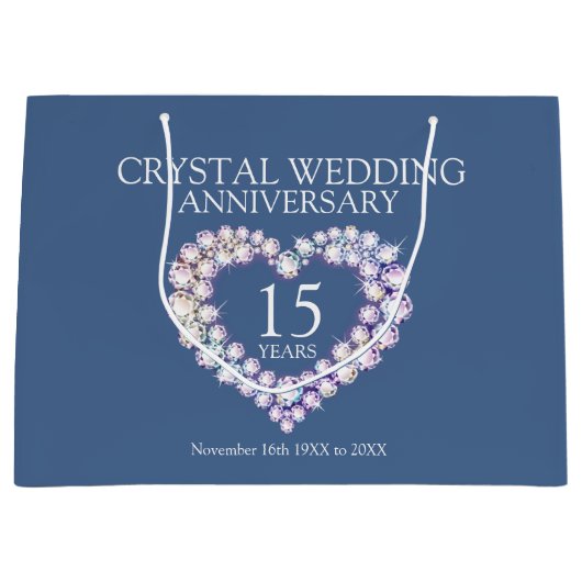 第15回クリスタ結婚ル記念写真抱き枕 ラージペーパーバッグ (正面)