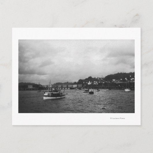 第15回レガッタでの船の眺め ポストカード (正面)