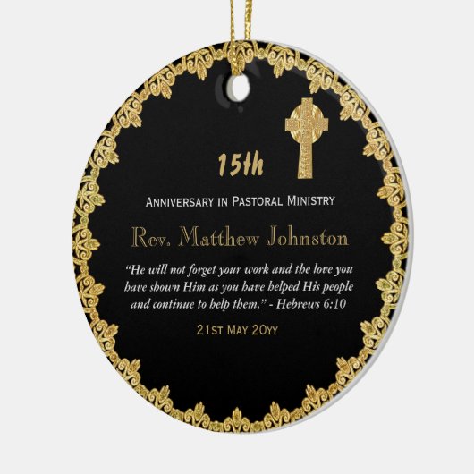 第15回叙事記念日パーソナライズされた聖なる書物、 経典 セラミックオーナメント (左)