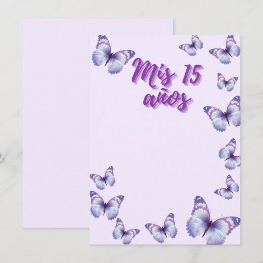 第15回蝶の招待 招待状 (正面/裏面)