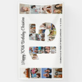 第15回誕生日パーティー第15回写真コラージュ 横断幕 (縦)