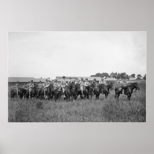 第15期アメリカ騎兵隊バンド、1900年代初期 ポスター (正面)